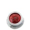 Truck-Lite Low Profile, Led, Red Round, 8 Diode, Marker Clearance Light, Pc, Gray Polycarbonate Flange 10389R - alternate 1